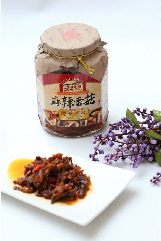 Taiwan GuGu House Specialty Spicy Mushrooms Sauce 麻辣香菇