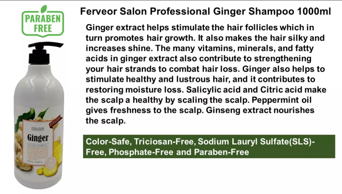 Ferveor Salon Professional Ginger Shampoo 1000ml