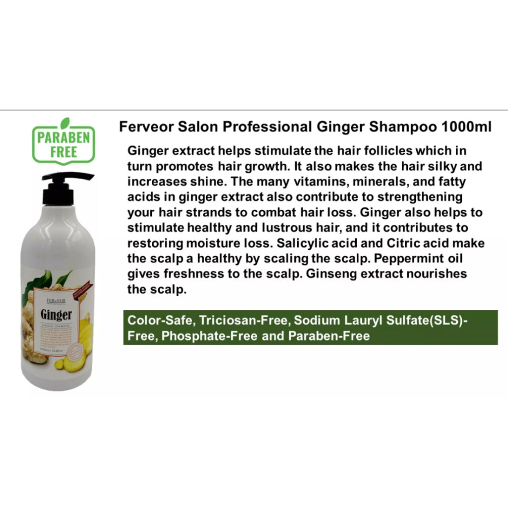 FERVEOR GINGER SCALP & HAIR CONDITIONER 1000ML