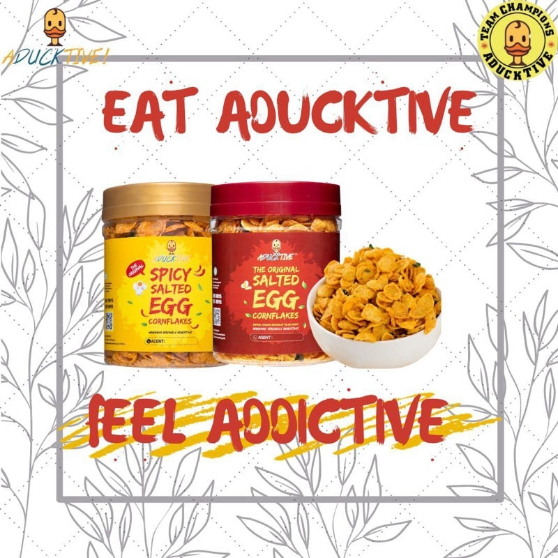 Aducktive Salted Egg Cornflakes/Mushroom Crisp and Products (Original/Spicy)