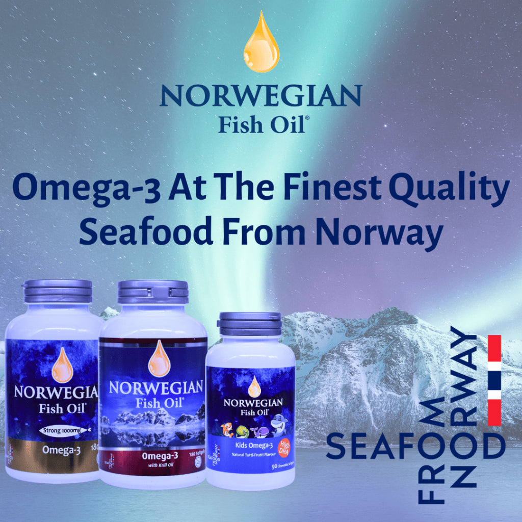 Norwegian Fish Oil Omega-3 (180 Softgels) | Buy 1 Get 1 Free