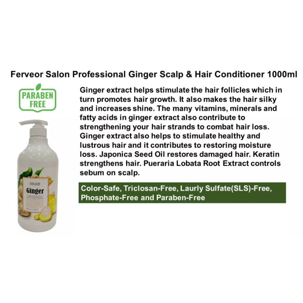 FERVEOR GINGER SCALP & HAIR CONDITIONER 1000ML