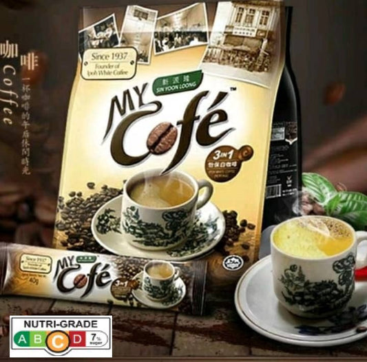 Sin Yoon Loong My Cofe White Coffee and Products 怡保新源隆三合一白咖啡